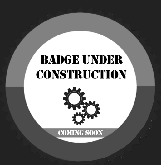  An image of a badge.